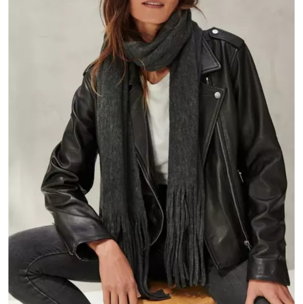 NWT Lucky Brand solid brushed scarf